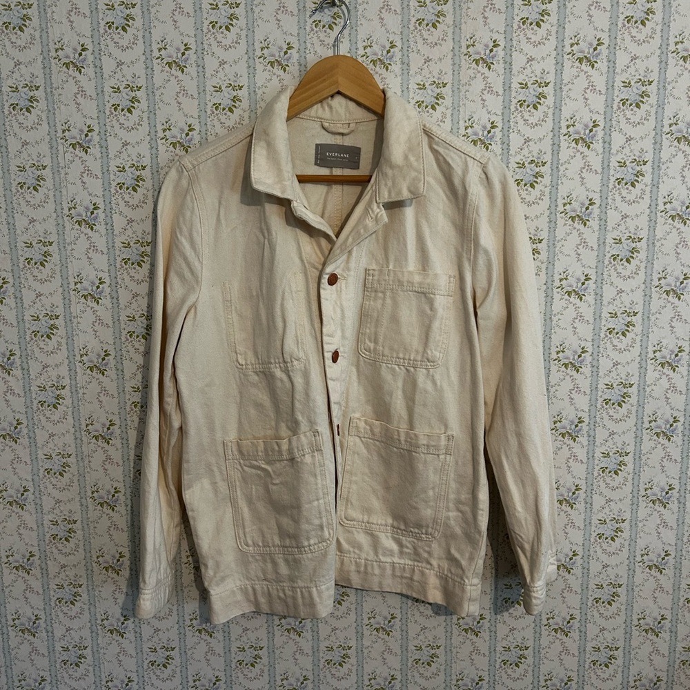 Everlane Denim Chore Jacket -Bone